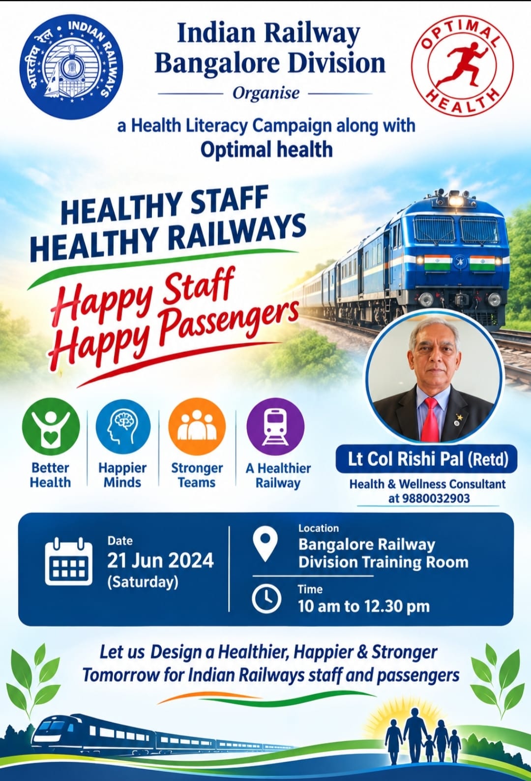 Divisional Railway Bangalore health literacy campaign image 1